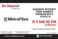 BUSINESS INTERNET FIBRE MFN DEDICATED 200MBPS