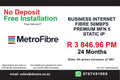 BUSINESS INTERNET FIBRE MFN DEDICATED 50MBPS