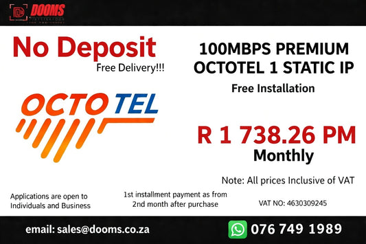 BUSINESS INTERNET FIBRE OCTOTEL 100MBPS