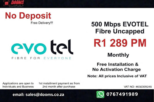 EVOTEL Fibre Uncapped 500 Mbps