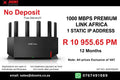 BUSINESS INTERNET FIBRE LINK AFRICA 90 DAYS 1000MBPS - 1000MBPS