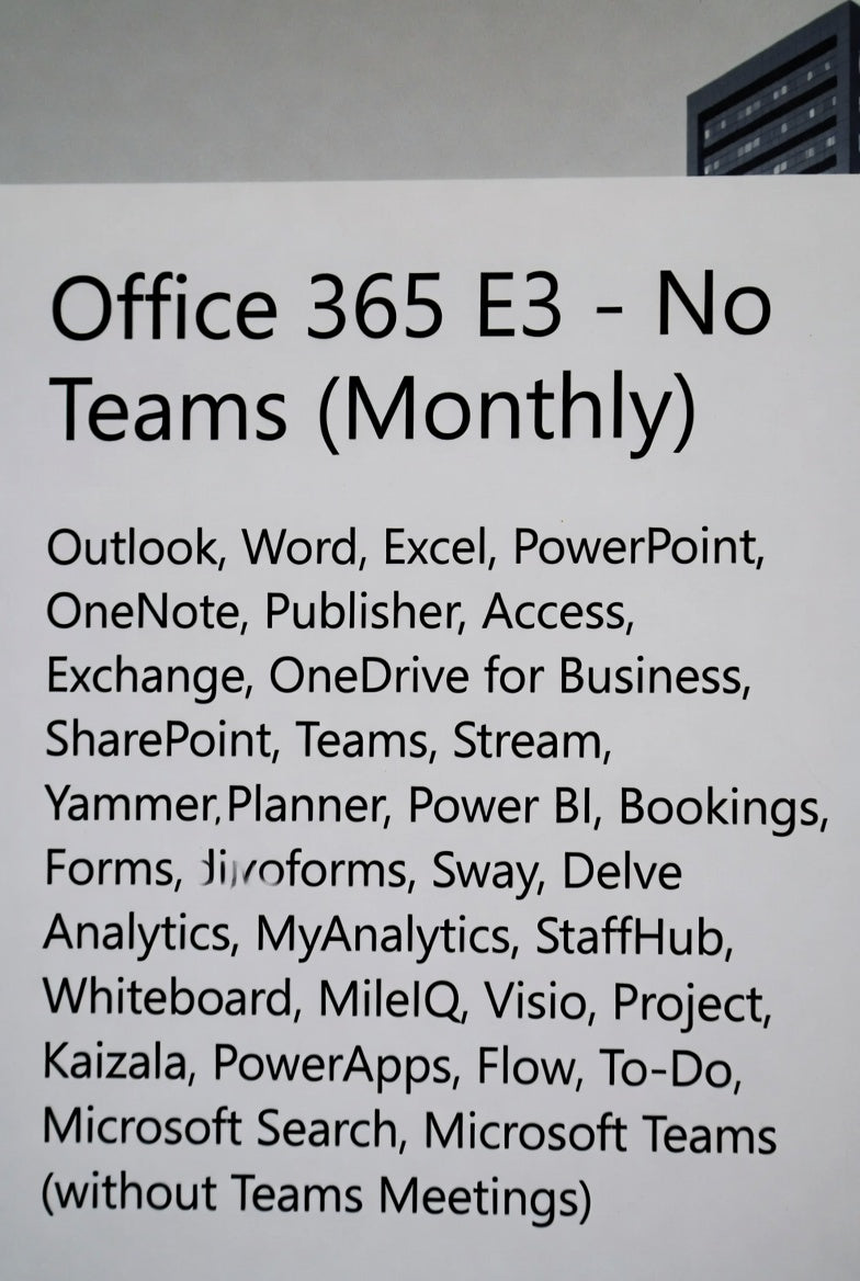 Microsoft Office 365 Enterprise